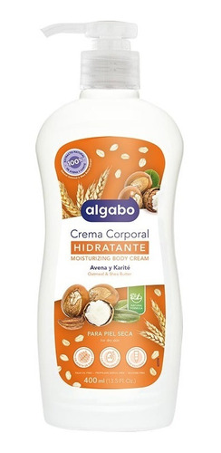 Caja X36 Crema Corporal Avena Y Karite 400ml Algabo