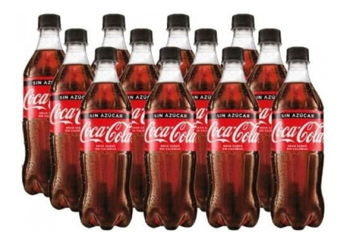 Refresco Coca Cola Sin Azucar 600cc Pack 12