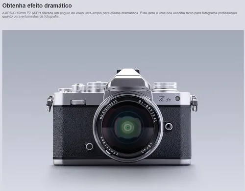 Lente Ultra Wide 10mm F2.0 Ttartisan Apsc P/ Canon Rf Preto