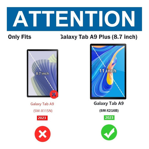 Funda Con Teclado For Samsung Galaxy Tab A9 Plus 2023