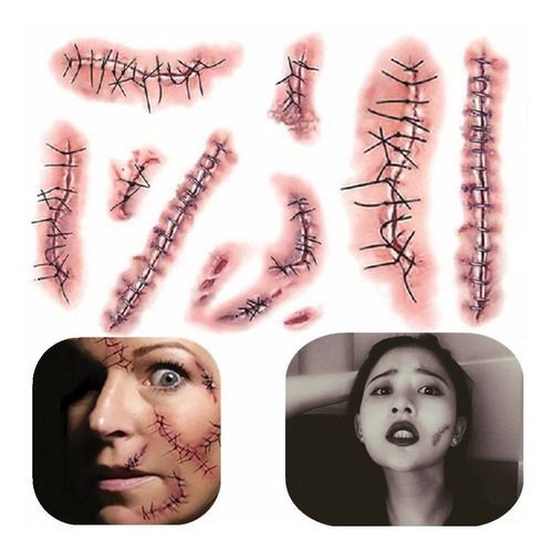 Imagen 5 de 5 de Maquillaje Hallowen Tatuaje 60 Planillas Con Envio Mayoreo