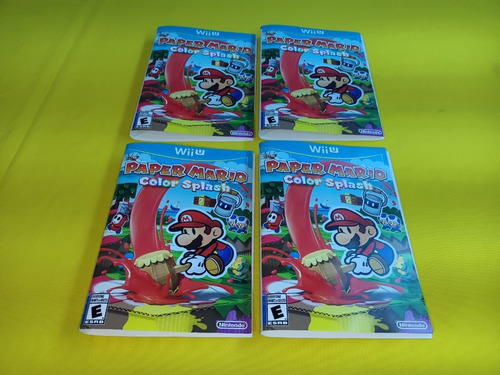 Portada Original Paper Mario Color Splash Wii U