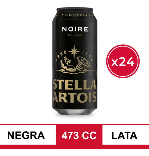 Cerveza Stella Artois Noire 473ml Pack X 24 Uni