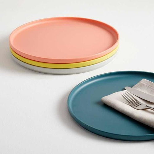 Imagen 3 de 3 de Platos De Melamine Dinner 26cm Variados Colores (nuevos)