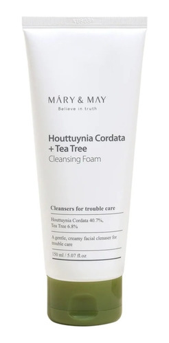 Máry & May Houttuynia Cordata + Tea Tree Cleansing Foam