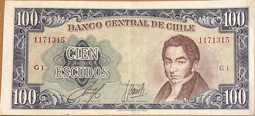 Billete Cien Escudos Originalesexcelente Estado