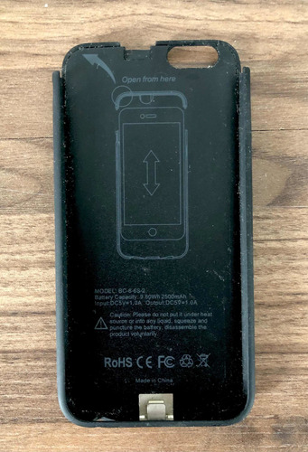 Carcasa Para Cargar iPhone 6 6s - Usada