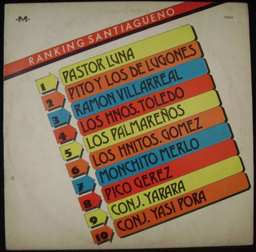 Ranking Santiagueño-pastor Luna Etc-lp Vinilo-estado Regular