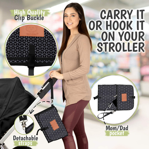 Cambiador De Pañales Portátil Para Bebé, Impermeable