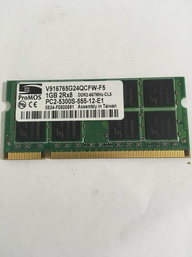 Memória Ddr2 1 Gb 667 Mhz Promos Notebook