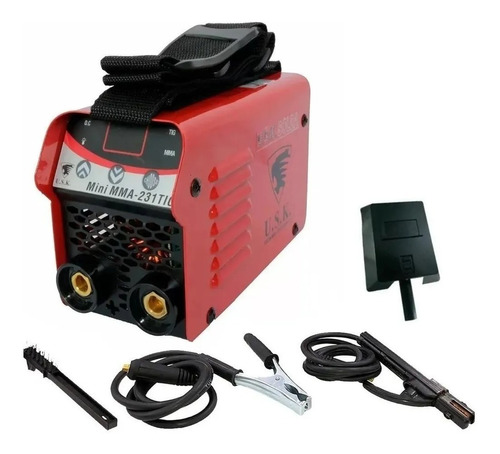 Maquina Inversora De Solda Mini-mma231 Tig C Display Digital Cor Vermelho 220V