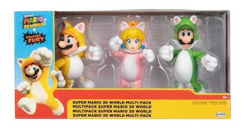 Nintendo Super Mario 3d World Multipack Mario Peach Luigi