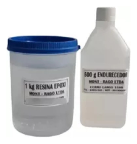 Resina Epoxi Super Cristal 1.50kg (1000g+500g) Ferreteriak37