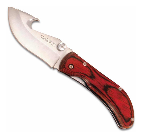 Navaja Española Muela® Pq Sw-8r Cachas De Madera Coral Color Marrón Oscuro