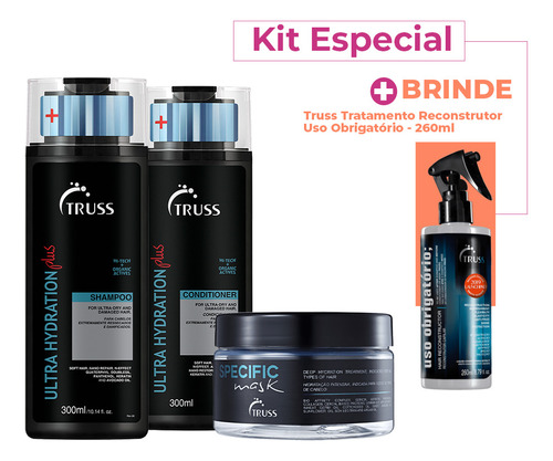 Kit Truss Ultra Hydration Plus Sham+cond Specific Máscara