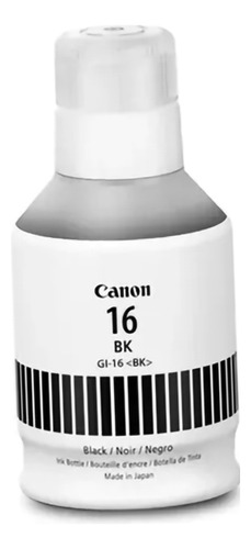 Garrafa De Tinta Canon Original Gl-16 Preto / Black 170ml Preto