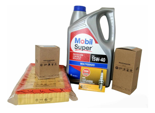 Kit Afinación Vw Pointer (98-04) 1.8l B/platino Mobil 15w-40