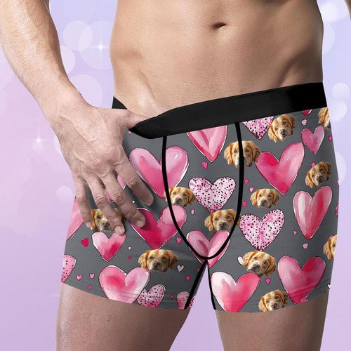 Cómodos Bóxers Estampados Para Hombre, Cierre Cómodo Y Trans