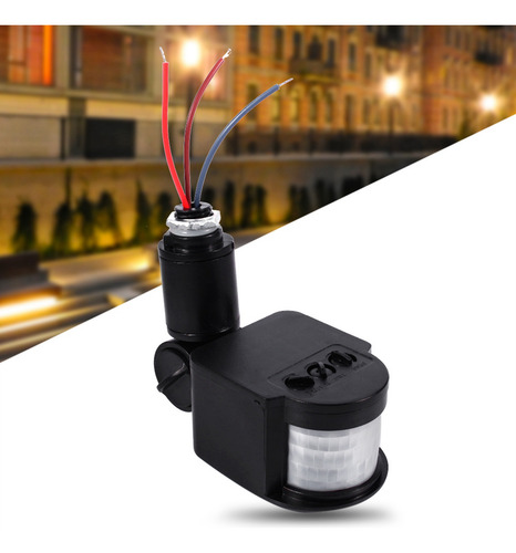 Interruptor Detector De Sensor De Movimiento Led De 90-250v
