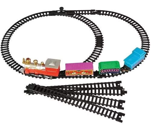 Trem Brinquedo Locomotiva Trenzinho Infantil Elétrico Vagão