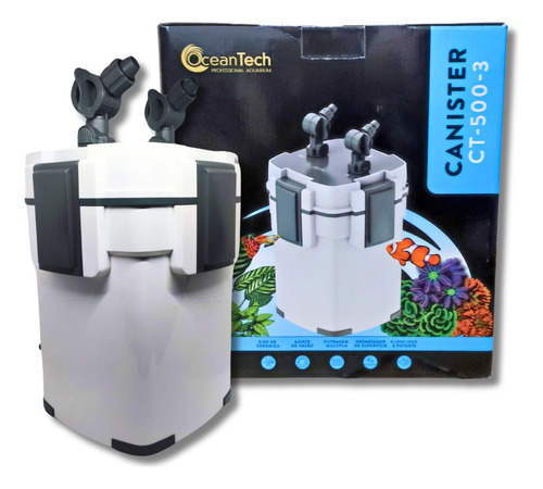 Canister Ct-500-3 Ocean Tech 500l/h Para Aquarios Até 160l