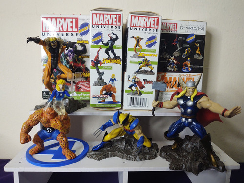 Marvel Set 4 Figuras Yamato Gashapon 12 Cm Wolverine Thor