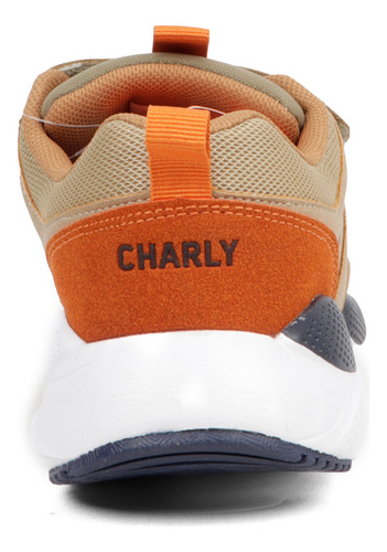 Tenis Para Niño Cómodos Ajuste De Velcro Charly Taupe Tallas 15-21 Mod. 1069913