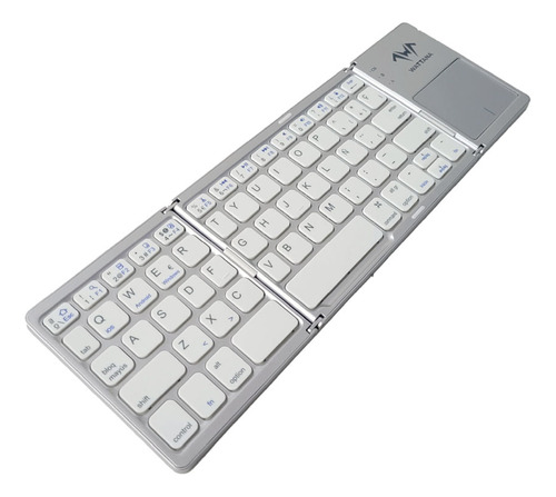 Teclado Plegable Wattana Dione Bluetooth Blanco