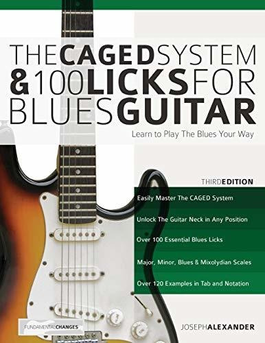 Book : The Caged System And 100 Licks For Blues Guitar Lear
