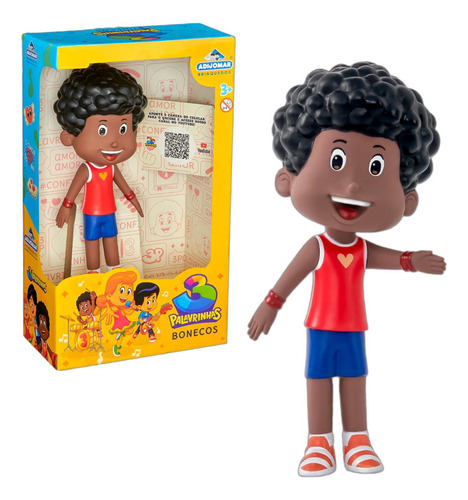 Boneco Davi 3 Palavrinhas Jovem Adijomar Brinquedos