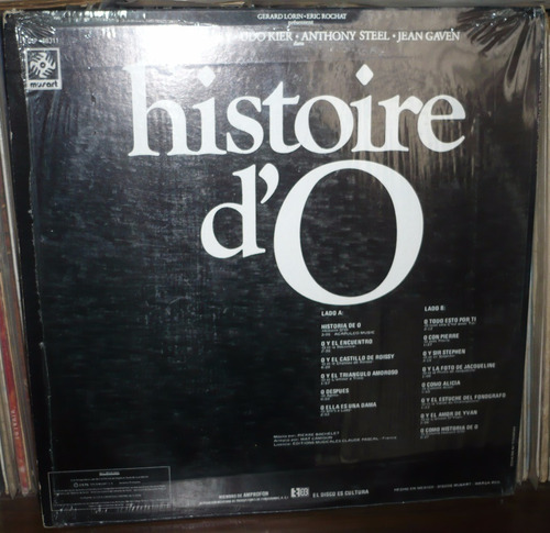 Histoire D´o Lp Soundtrack Historia De O