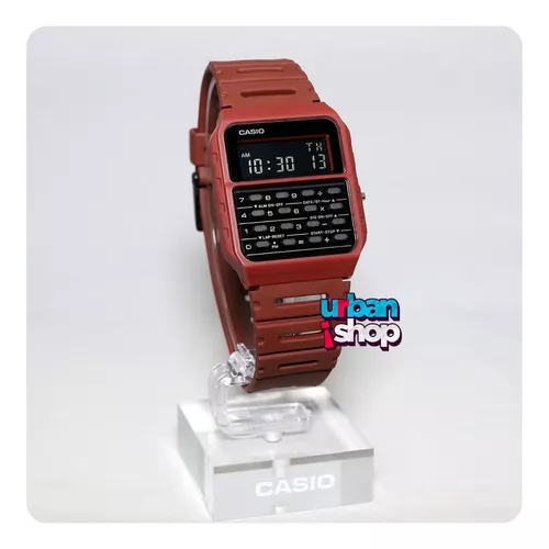 RELOJ CASIO CALCULADORA ROJO CA-53WF-4BEF