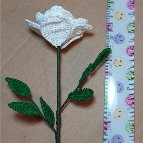 Artificial Rosa A Crochet