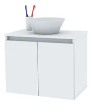 Comprar Mueble Para Baño Centro Estant Vf6bl De 60cm De Ancho, 49.5cm De Alto Y 39.5cm De Profundidad Y Mueble Blanco