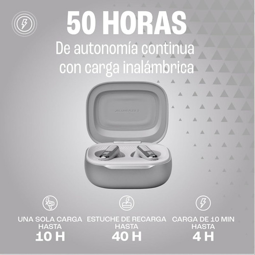 Audífono Jbl Live Flex 3 Anc Perfect Fit Ip55 - Silver