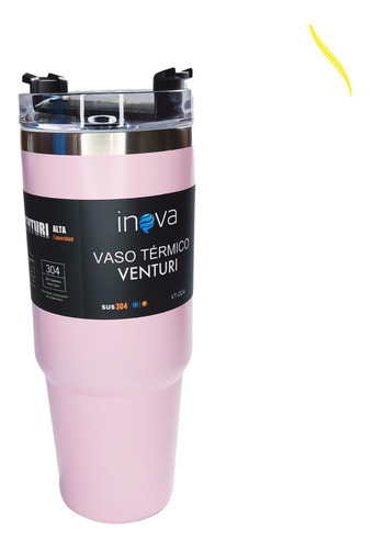 Imagen 1 de 9 de Vaso Acero Inoxidable Frio Calor Auto Camping 900ml Inova