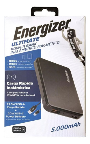 Power Bank Inalámbrico Energizer Con Magsafe 5000mah