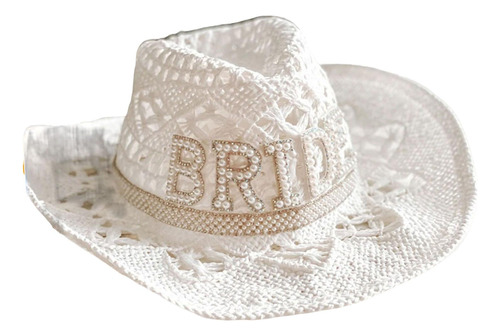 Sombrero Occidental Para Mujer, Disfraz De Ala Ancha, Novia