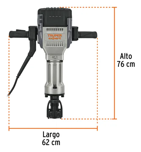 Martillo Demoledor Hex 62 Joules 2000 W Truper Expert