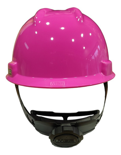 Casco De Seguridad Msa Rosa Tipo Cachucha Suspensión Matraca Color Rosa Chicle