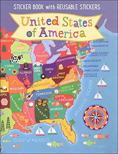 Waypoint Geographic Kids Usa Libro De Pegatinas, Pegatinas D