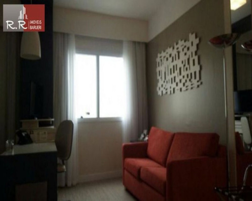 Imagem 2 de 11 de Rrcod2345 - Apartamento Flat Confort Alphaville 35 Mts 1 Dorm 1 Vaga Todo Equipado E Mobiliado - Oportunidade - Ótima Localização - Rr2345 - 68978868