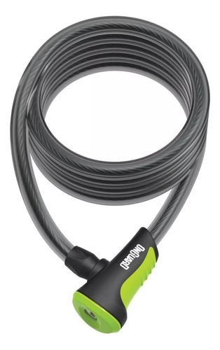 Imagen 1 de 3 de Candado De Cable Onguard 8164 180cmx10mm Bicicleta Verde
