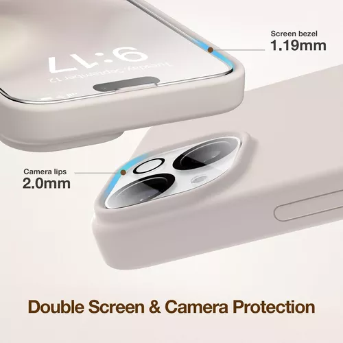 Funda para el iPhone 13 Pro Max con cubierta para la cámara,Funda  protectora de policarbonato de ajuste fino a prueba de golpes con cubierta