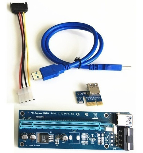 Riser Extender Pci-e 16x A 1x Mineria Bitcoin Usb 3.0ver006c