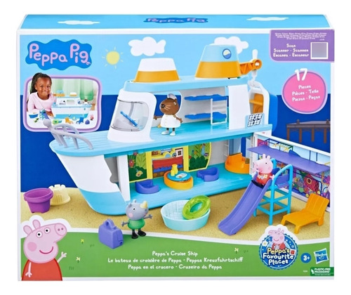 Peppa Pig En El Crucero 3 Niveles 17 Piezas Hasbro