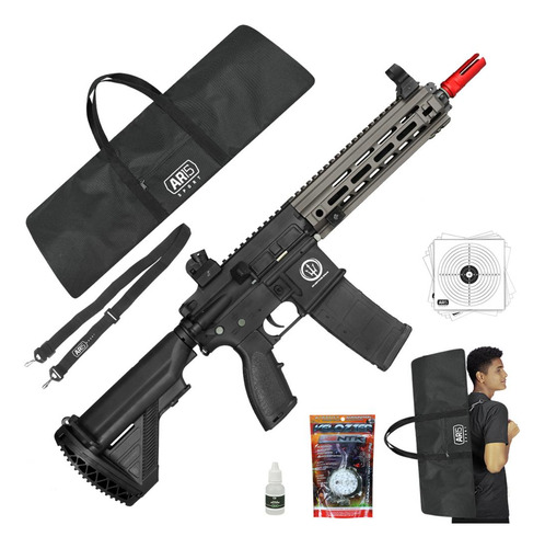 Rilfe Airsoft Rossi Neptune 9 Devgru 6mm + Capa + Bbs 0.12g