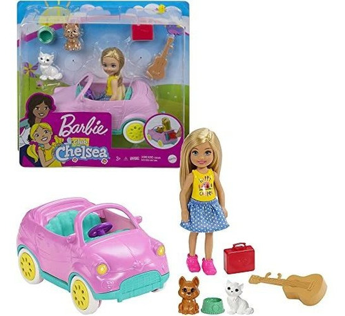 Mattel Gtk95 Chelsea Driving A Vehicle Barbie Fun Doll, 3 Añ