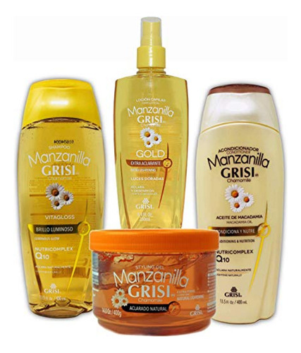 Aclarador Para El Cabello Paquete De Baño Premium Manzanilla