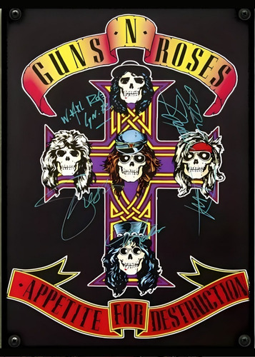 Póster Guns N' Roses Autoadhesivo 60x42cm #107